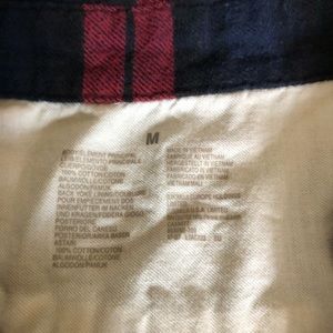 Muji Tops - Plaid flannel shirt Muji Tops - Plaid flannel shirt